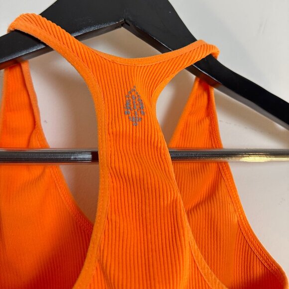 FREE PEOPLE Movement Free Throw Crop Top in Orange Size Small - Picture 7 of 7